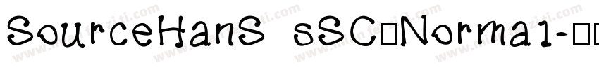 SourceHanS  sSC—Norma1字体转换